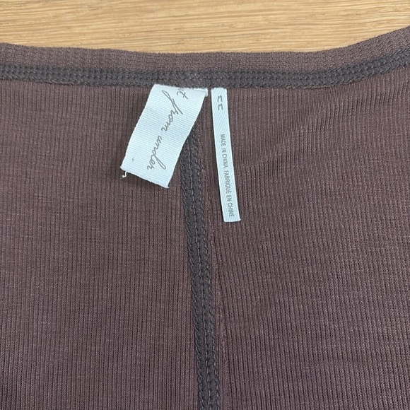 Urban Outfitters Out From Under Sweet Dreams Lounge Long Sleeve Brown Size M - Picture 4 of 5